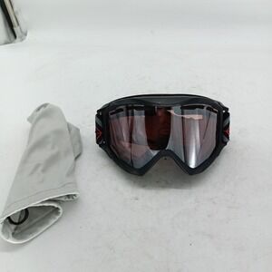 Bolle Ski Snowboard Goggles Black Frame Red Mirror Lens Adjustable Adult r3